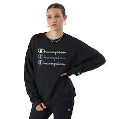 Champion sweatshirt womens on sale black