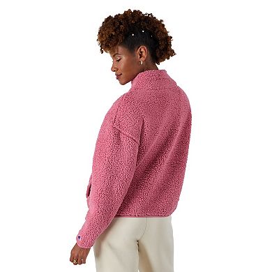 Women's Champion® Quarter Zip Sherpa Pullover