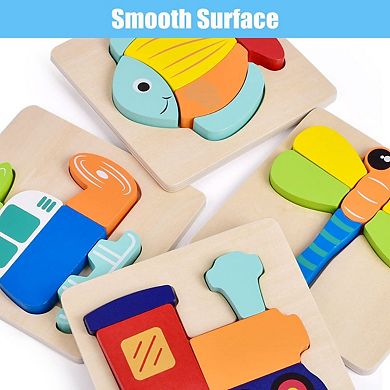 Wooden Puzzles for Toddlers