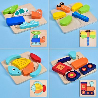 Wooden Puzzles for Toddlers