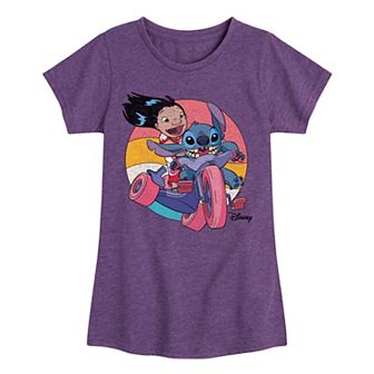 Disney's Lilo & Stitch Girls 7-16 Bike Graphic Tee
