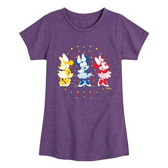 Disney's Minnie Mouse Girls 7-16 Primary Colors Graphic Tee
