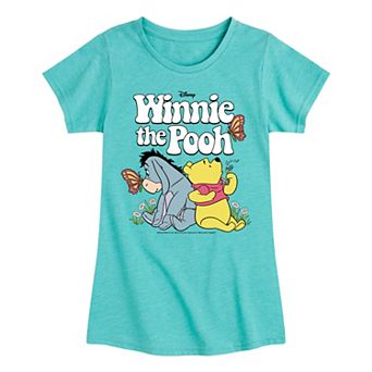 Disney's Winnie The Pooh Girls 7-16 Eeyore Retro Graphic Tee