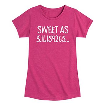 Girls 7-16 Sweet As Pi Tee