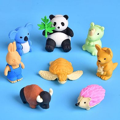 58 Pcs Animal & Food Erasers Gifts for Kids