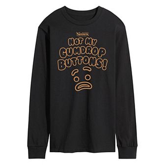 Men's Shrek Gumdrop Buttons Tee