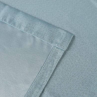 SUPERIOR Faux Linen 2-Pack Room Darkening Rod Curtain Set