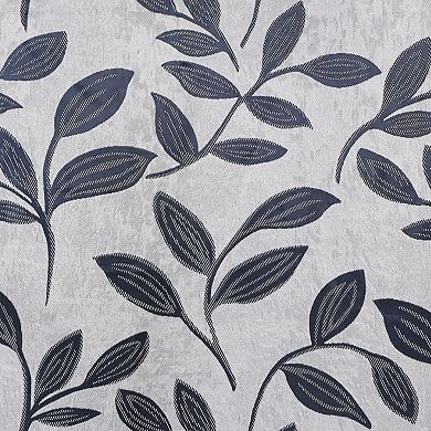SUPERIOR Bohemian Leaves Room Darkening Rod Pocket Curtain Set