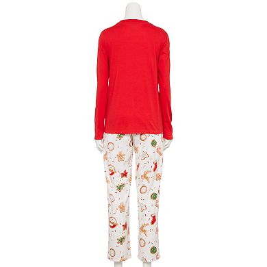 Women's Jammies For Your Families® Sweet Holiday Wishes Pajama Set