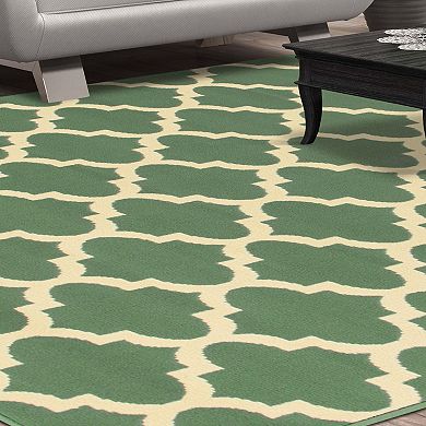 SUPERIOR Modern Quatrefoil Indoor Area Rug