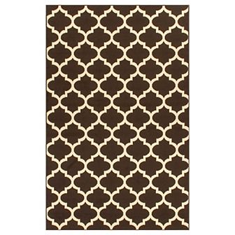 SUPERIOR Modern Quatrefoil Indoor Area Rug