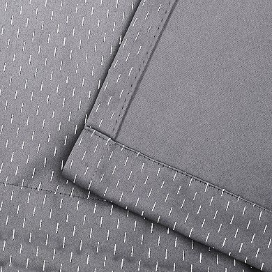 SUPERIOR Shimmer 2-Pack Room Darkening Rod Pocket Curtain Set