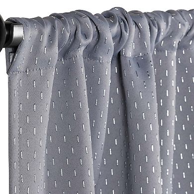 Superior Shimmer Insulated Thermal Blackout Rod Pocket Curtain Set