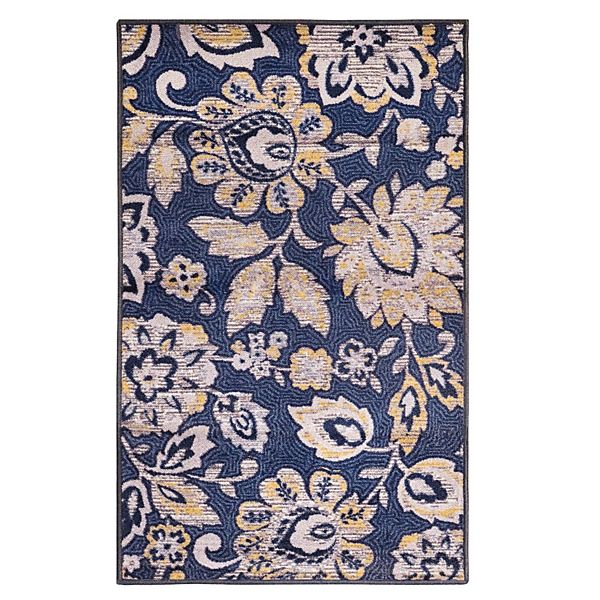 SUPERIOR Jezabel Floral Leaves Non-Slip Area Rug or Runner