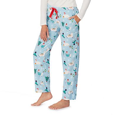 Women's Cuddl Duds® Minky Fleece Open Leg Pajama Pants