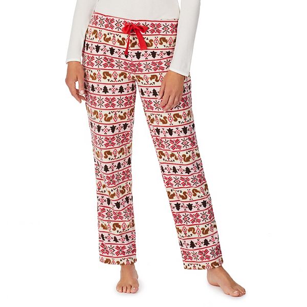 Women's Cuddl Duds® Minky Fleece Open Leg Pajama Pants