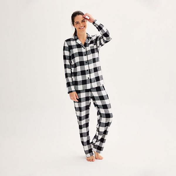 Women s Jammies For Your Families Buffalo Plaid Top Bottoms