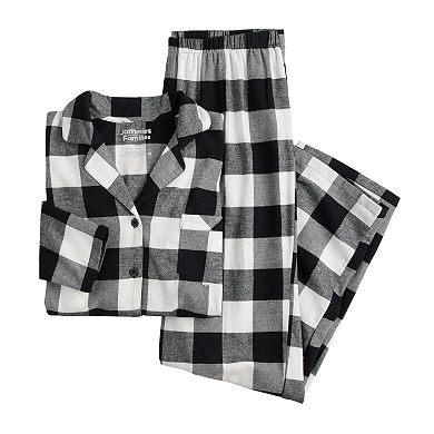 Petite Jammies For Your Families® Buffalo Plaid Open Hem Top & Bottom Pajama Set