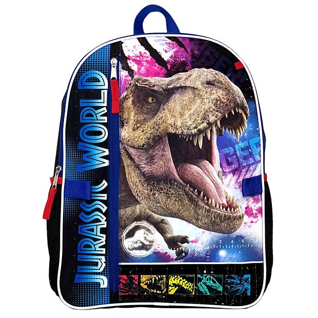 Kids Jurassic Park Dinosaur 5-Piece Backpack Set, Multicolor