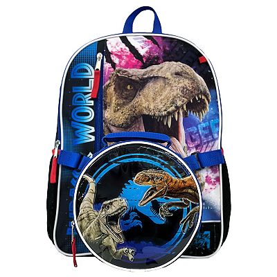 Kids Jurassic Park Dinosaur 5 Piece Backpack Set