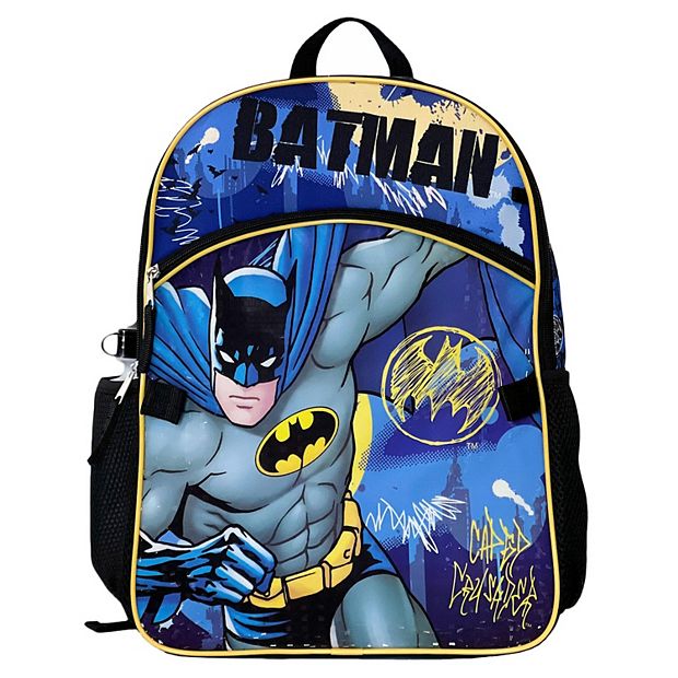 Kids DC Comics Batman 5-Piece Backpack Set, Multicolor