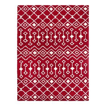 Unique Loom Meknes Moroccan Trellis Shag Rug