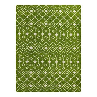 Unique Loom Meknes Moroccan Trellis Shag Rug
