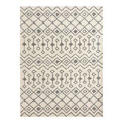 Unique Loom Solo Solid Shag Collection Modern Plush Pure Ivory Runner Rug