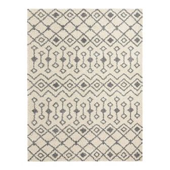 Unique Loom Meknes Moroccan Trellis Shag Rug