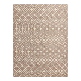 Unique Loom Meknes Moroccan Trellis Shag Rug