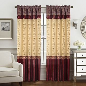 Priscilla Embroidered Panel With Double Valance