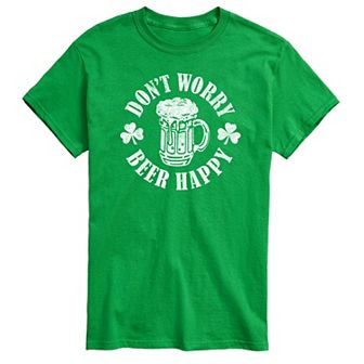 Big & Tall Dont Worry Beer Happy Tee