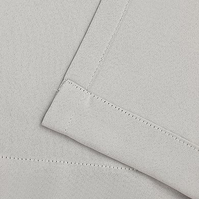 SUPERIOR Solid 2-Piece Room Darkening Rod Pocket Curtain Set