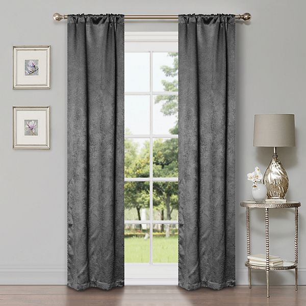 Superior Modern/Transitional 2 Pieces Geometric/Abstract Blackout Curtain Set