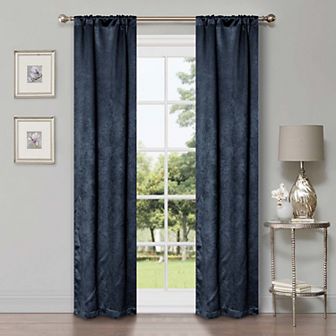 SUPERIOR Waverly 2 pc Room Darkening Rod Pocket Curtain Set