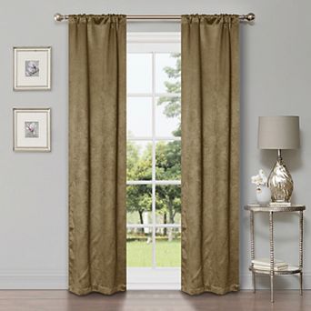 SUPERIOR Waverly 2 pc Room Darkening Rod Pocket Curtain Set