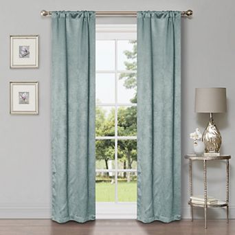 SUPERIOR Waverly 2 pc Room Darkening Rod Pocket Curtain Set