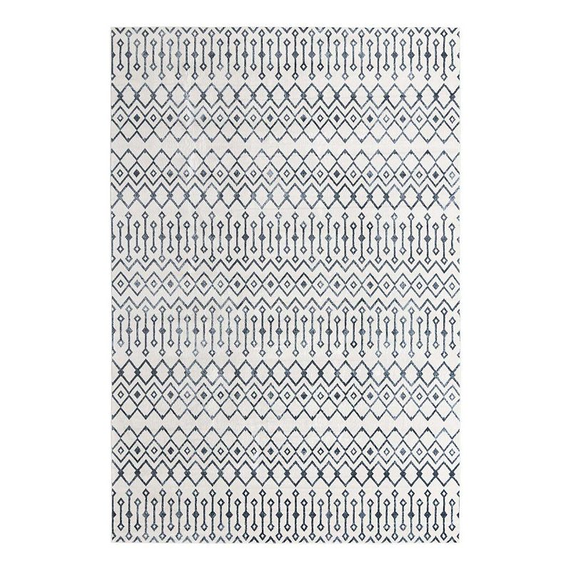 Unique Loom Gypsy Bohemian Trellis Rug, White, 8X11 Ft