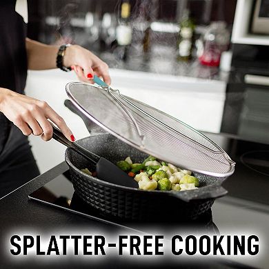 Zulay Kitchen Splatter Screen for Frying Pan