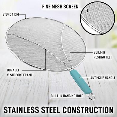 Zulay Kitchen Splatter Screen for Frying Pan
