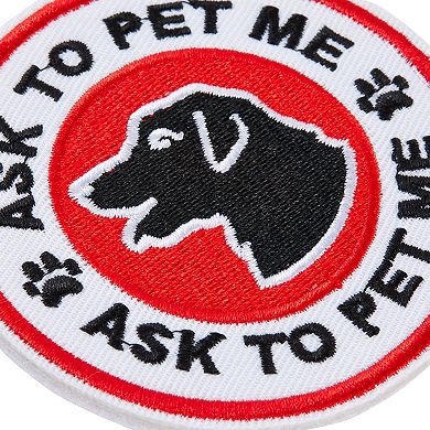 12 PCS Set Service Working Dog Patches for Dogs Vest, Collars, Harness 8 Designs