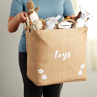 Juvale Foldable Pet Toy and Accessory Storage Bin (15 x 12 x 14 Inches)