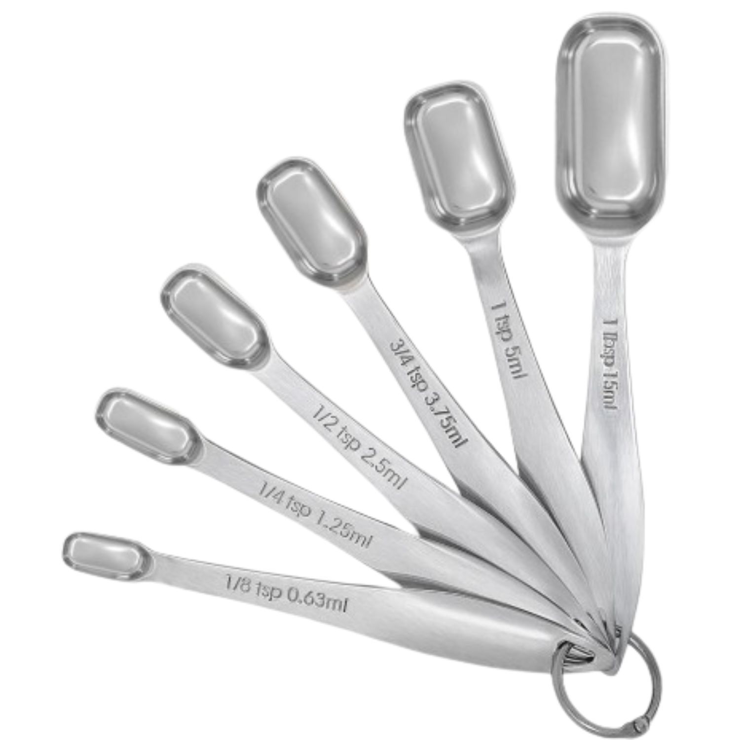 6pcs, Small Measuring Spoon Set, Stainless Steel Measuring Spoons For  Cooking And Baking, 1TBSP Teaspoon, 1TSP Teaspoon, 3/4 Teaspoon, 1/2  Teaspoon, 1