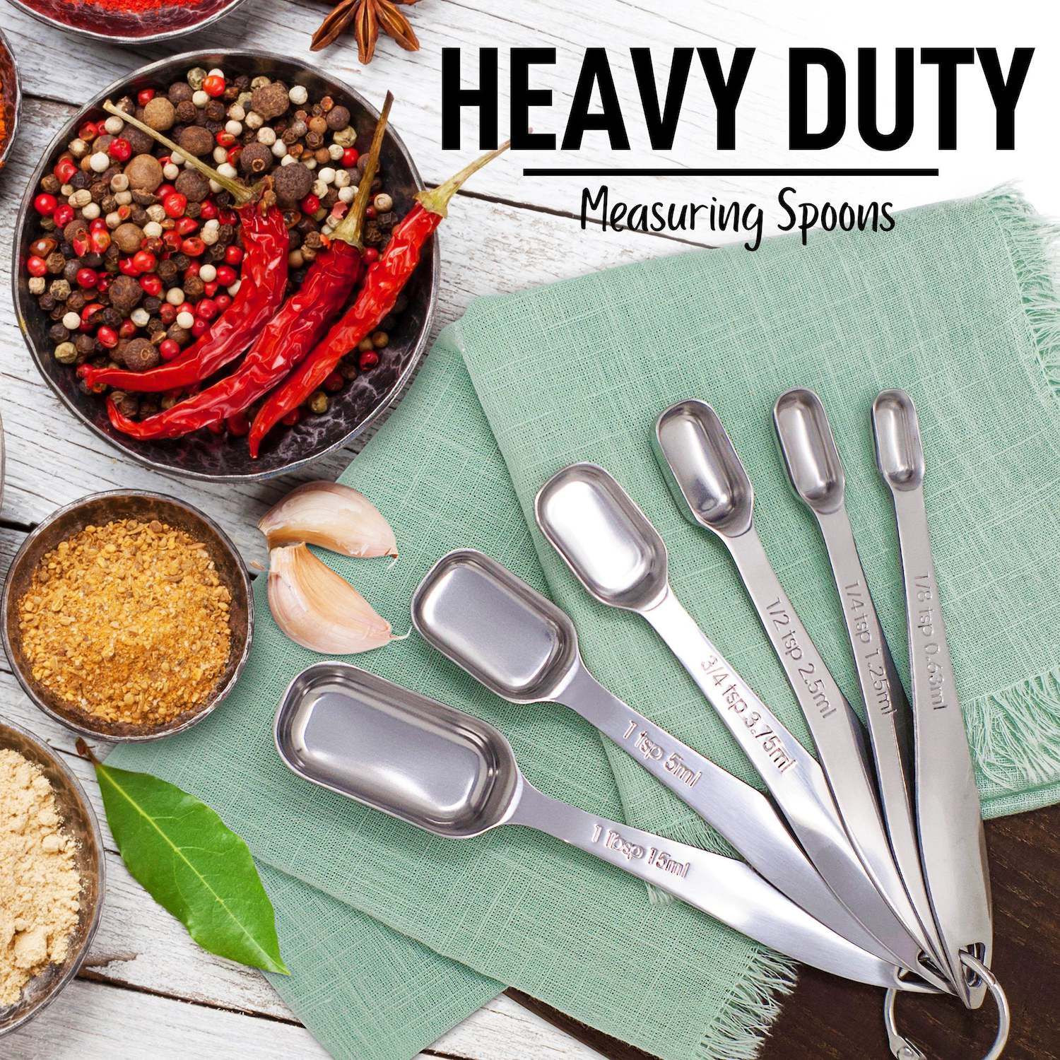 Zulay Kitchen Measuring Spoons