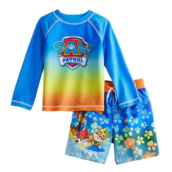 Paw Patrol Swim Trunks And Rash Guard atelieryuwa.ciao.jp