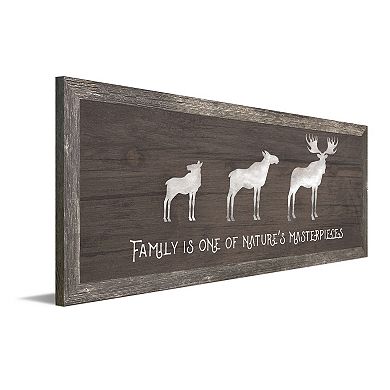 Personal-Prints Moose Family 1 Calf Framed Wall Art