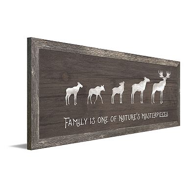 Personal-Prints Moose Family 3 Calves Framed Wall Art