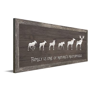 Personal-Prints Moose Family 4 Calves Framed Wall Art