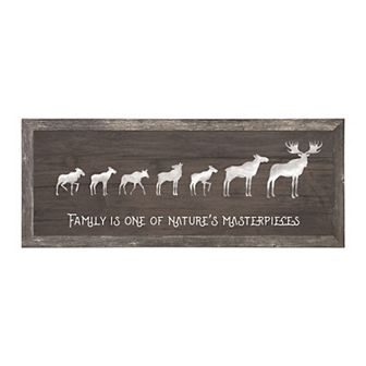 Personal-Prints Moose Family 5 Calves Framed Wall Art