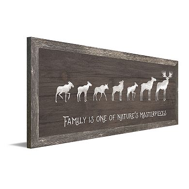 Personal-Prints Moose Family 5 Calves Framed Wall Art